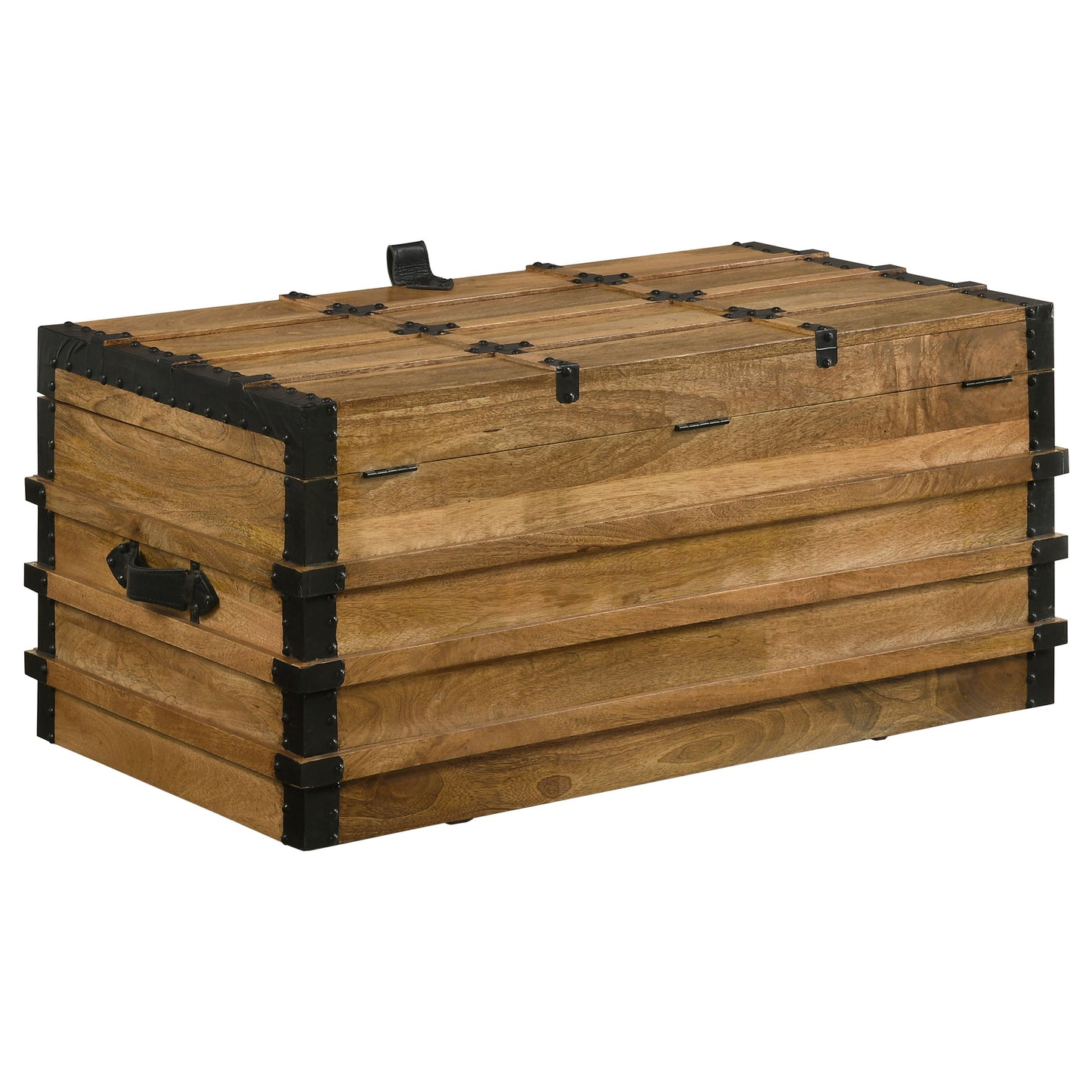 Simmons Wood Storage Trunk Natural and Black